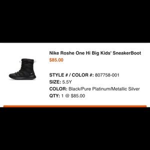 Nike Roshe One Hi Big Kids' SneakerBoot